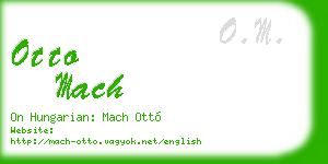 otto mach business card